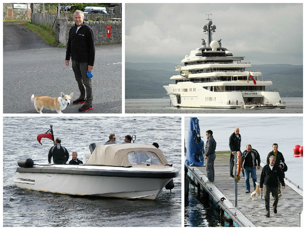 Abramovich has visited Bute and Arran and is believed to be heading to Islay next