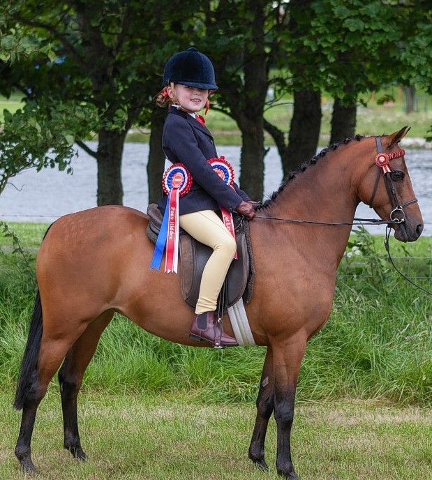 Seven-year-old Emily Campbell took the champion of champions award with her supreme horse champion, Ryehall Viscountess, a twelve year old riding pony.