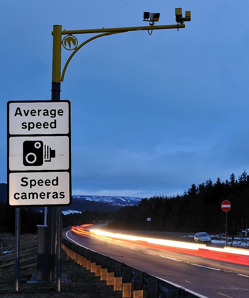 Average speed cameras on the A9