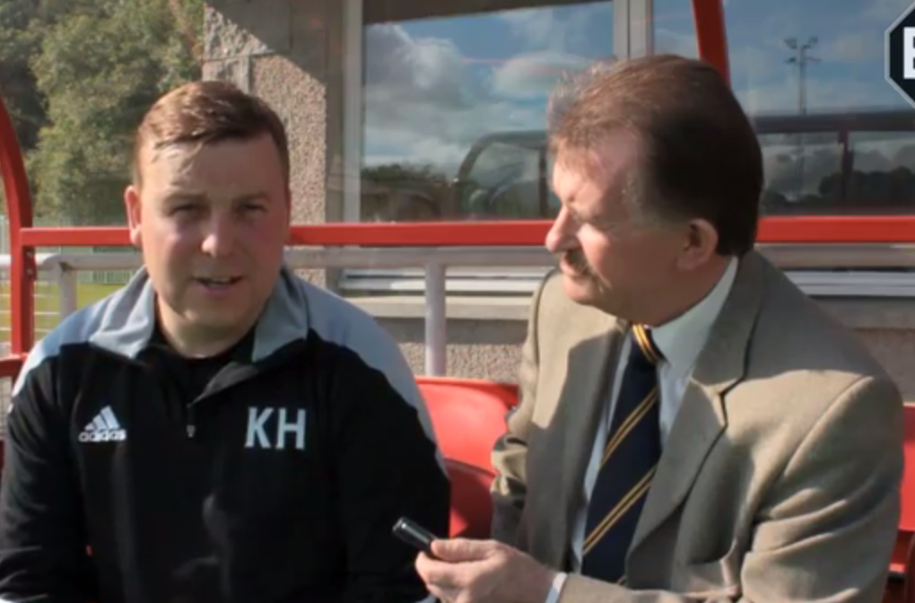 Formartine boss Kris Hunter is interviewed by Dave Edwards