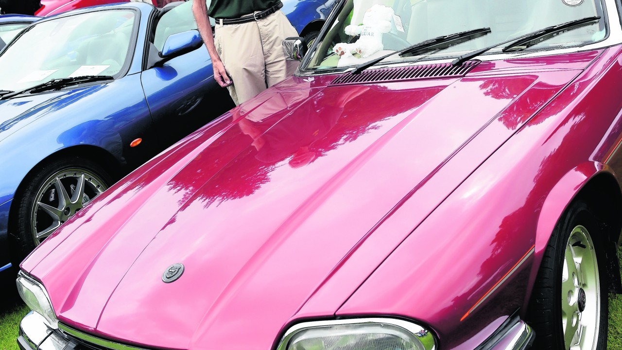 John Brockie with his Jaguar XJS.