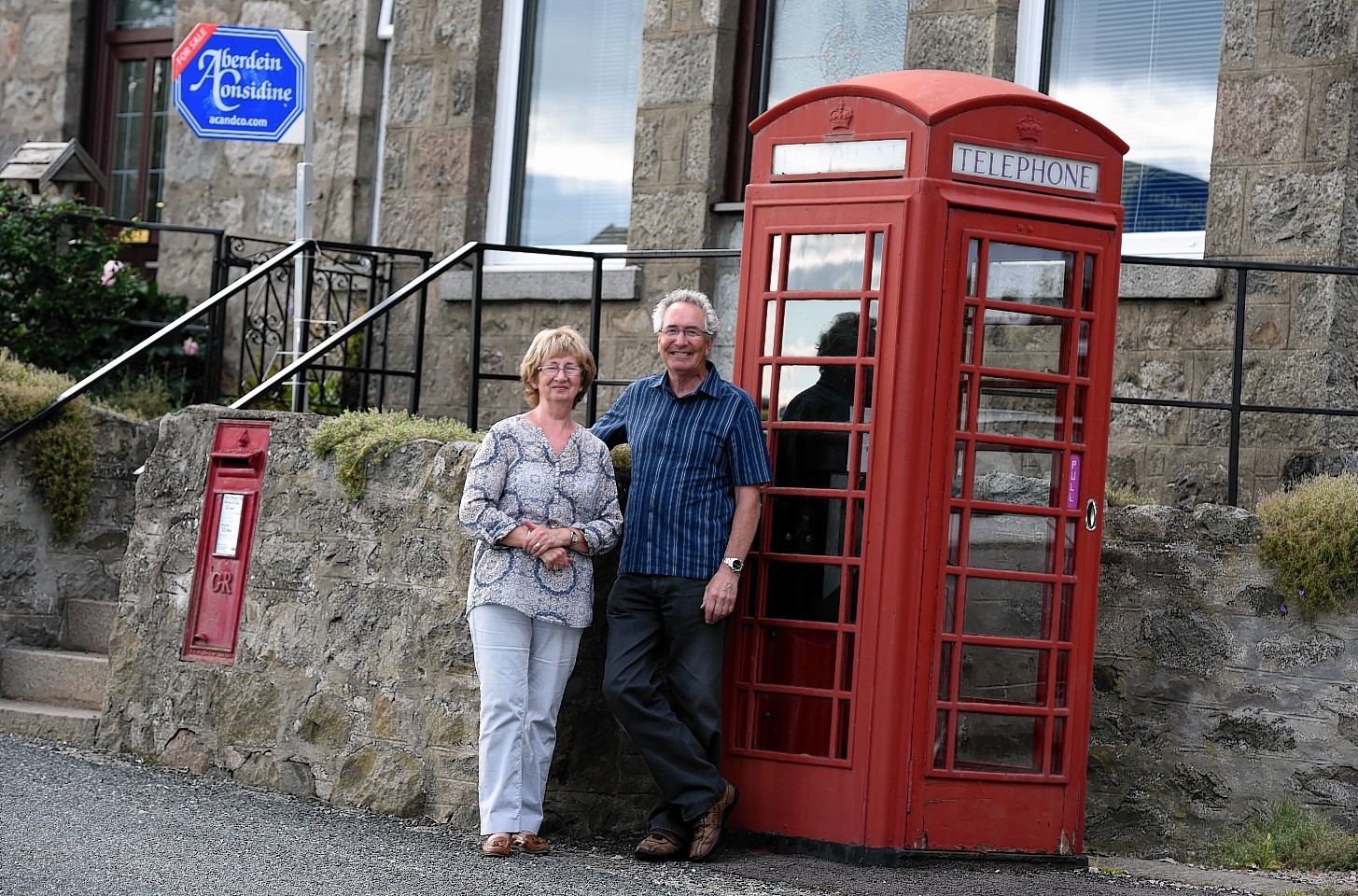 Anne Smith and Alex Smith, of Cothal Post Office near Dyce