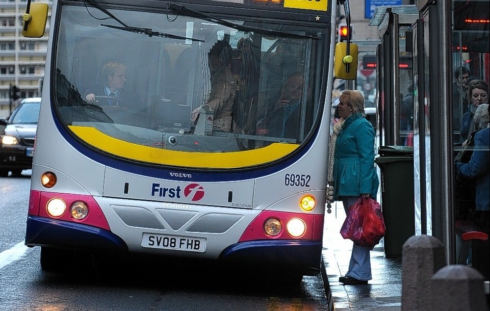 First bus