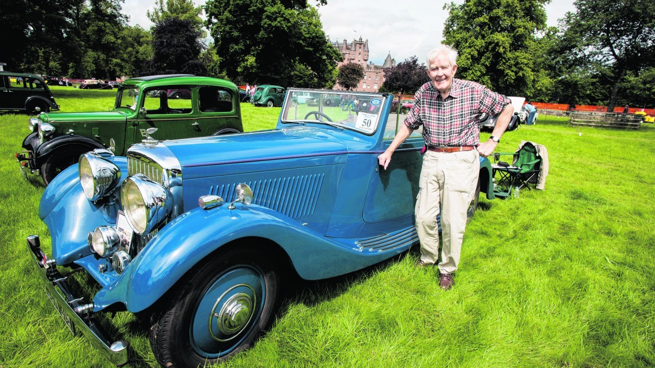 Andrea Goble drove all the way from Oxford in his 1936 Bentley