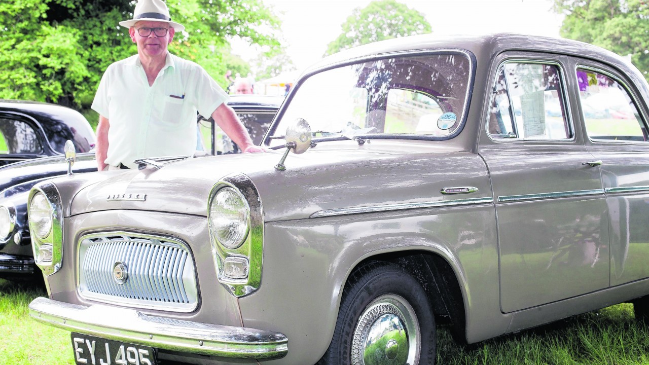 William Mackie, Dundee, with 1955 Ford Prefect