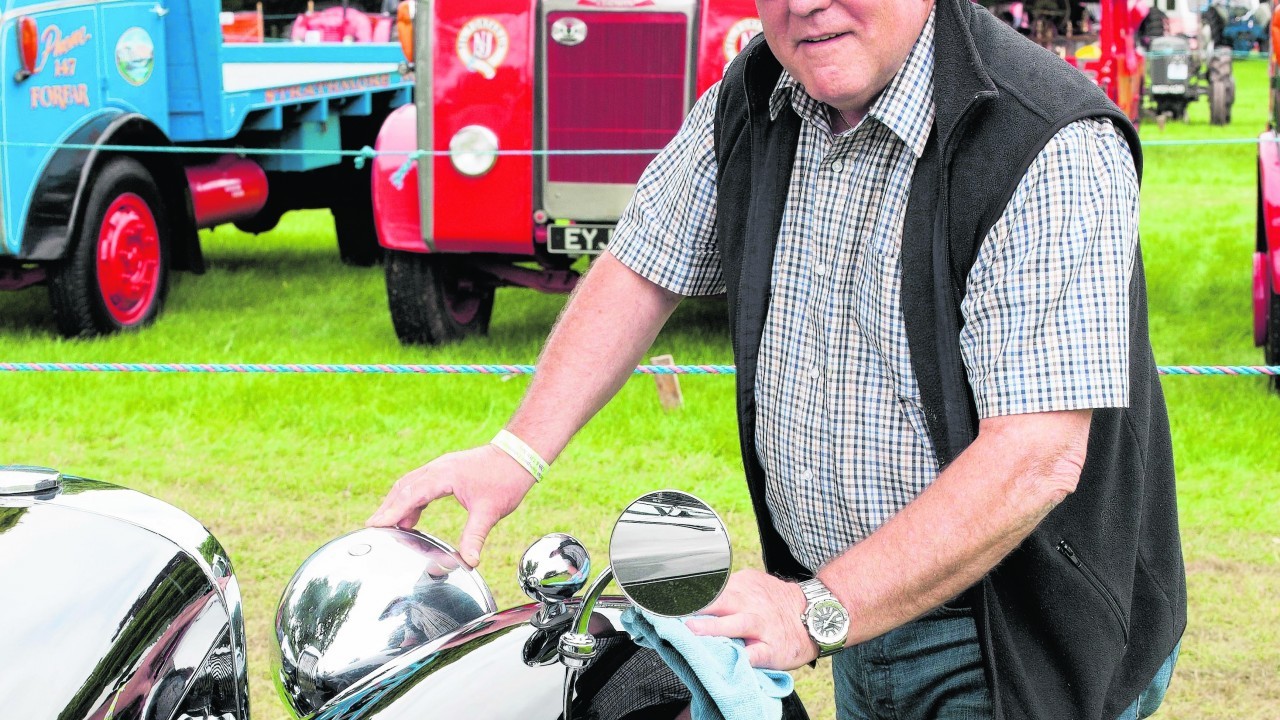 Alan Morris, Brechin with his 1949 Triumph Roadster