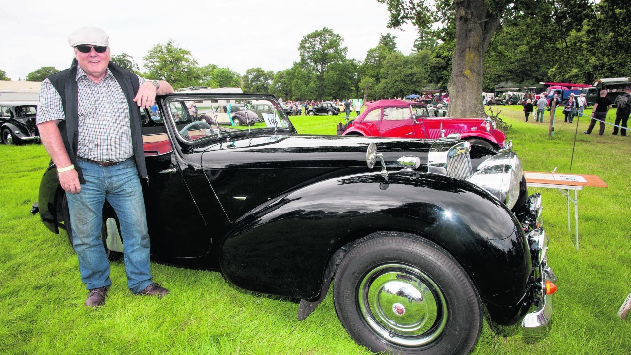 Alan Morris, Brechin with his 1949 Triumph Roadster