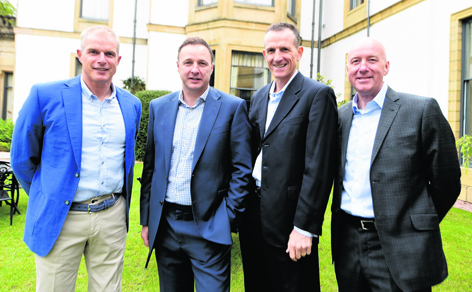 Theo Snelders, Michael Watt, Brian Irvine and Neil Simpson at the NESS AFC 25th anniversary lunch