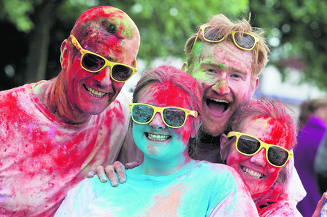 Around 1,000 participants of all ages got messy for a good cause at Run for Colour