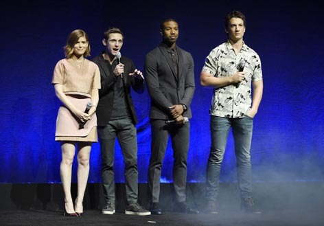 The Fantastic Four: Kate Mara, Jamie Bell, Michael B. Jordan and Miles Teller