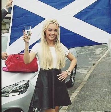 Miss Scotland contestant Tessa Forbes