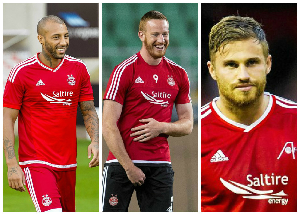 Josh Parker, Adam Rooney and David Goodwillie