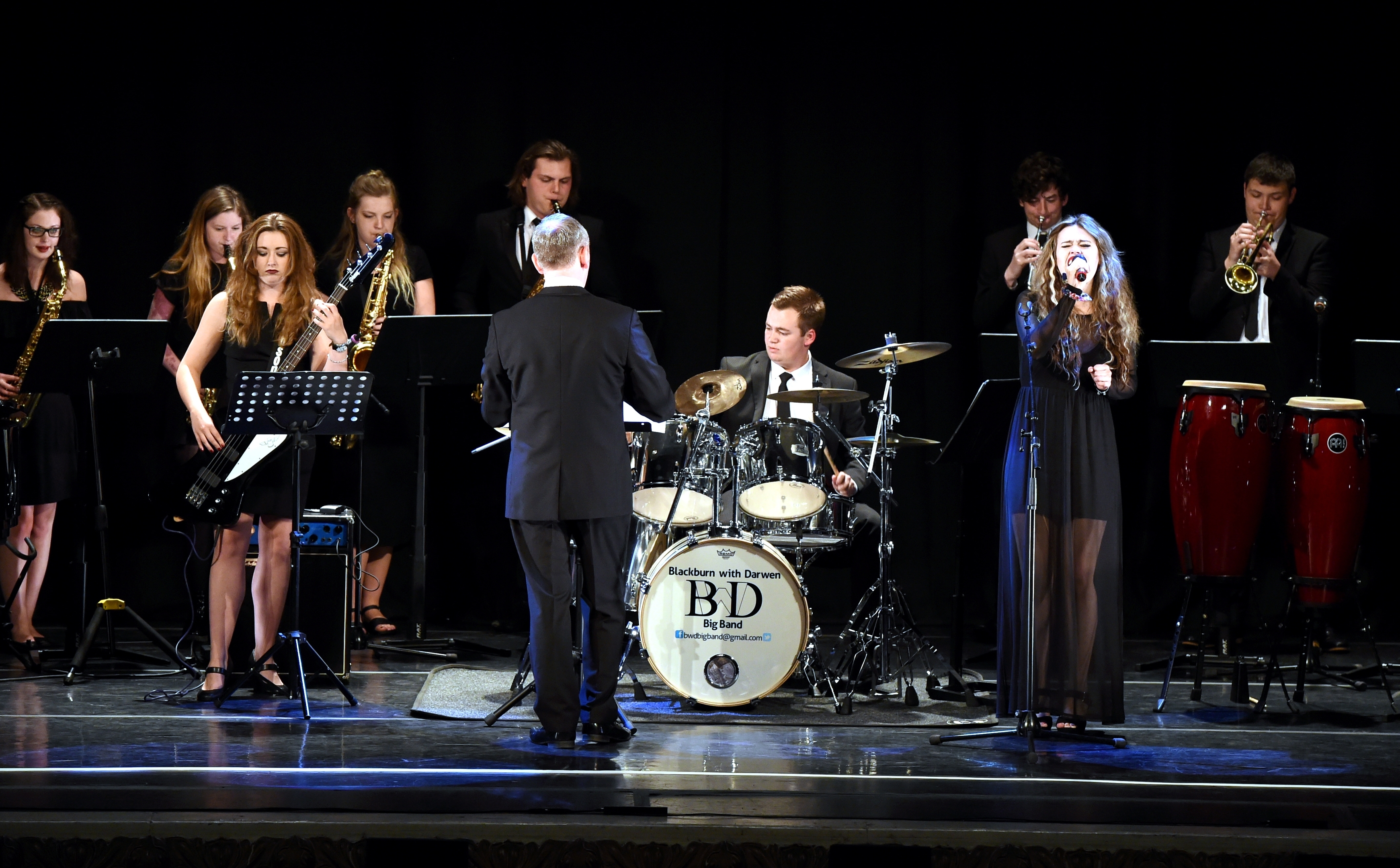 Blackburn with Darwen Big Band performing at AIYF International Variety Gala at HMT.  