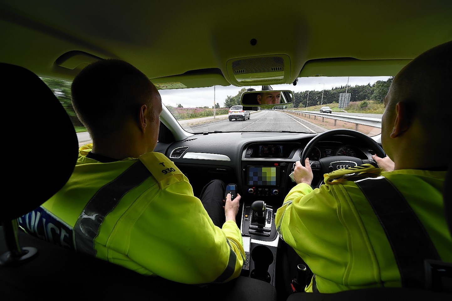 Patrol with Police Scotland Aberdeenshire roads policing department, about the work they do catching some of the worst speeders in the north-east on the A96 