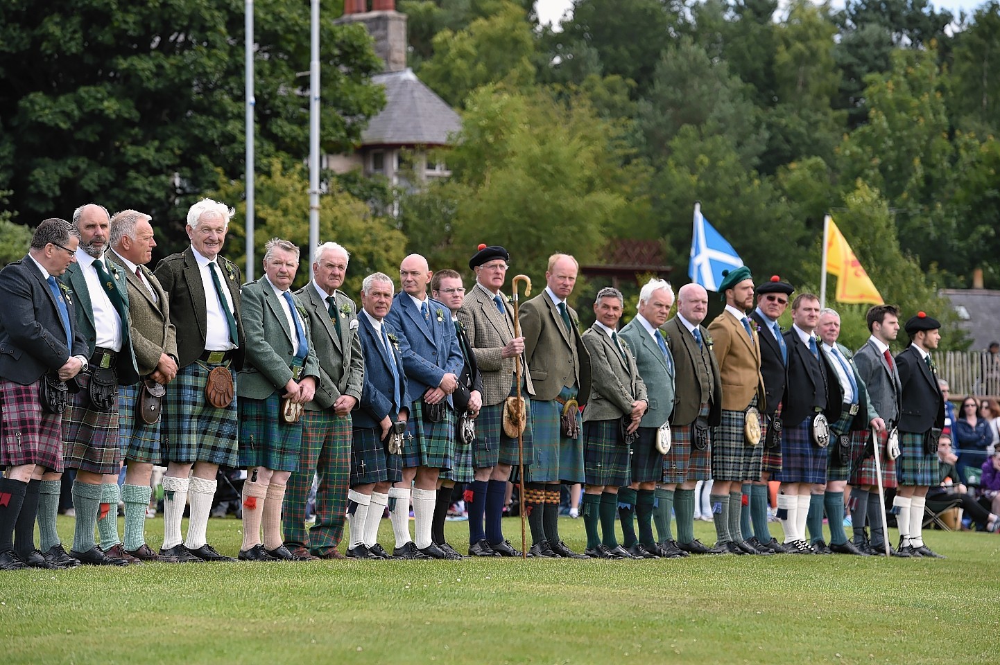 Aboyne Highland Games - Opening ceremony. Picture by COLIN RENNIE