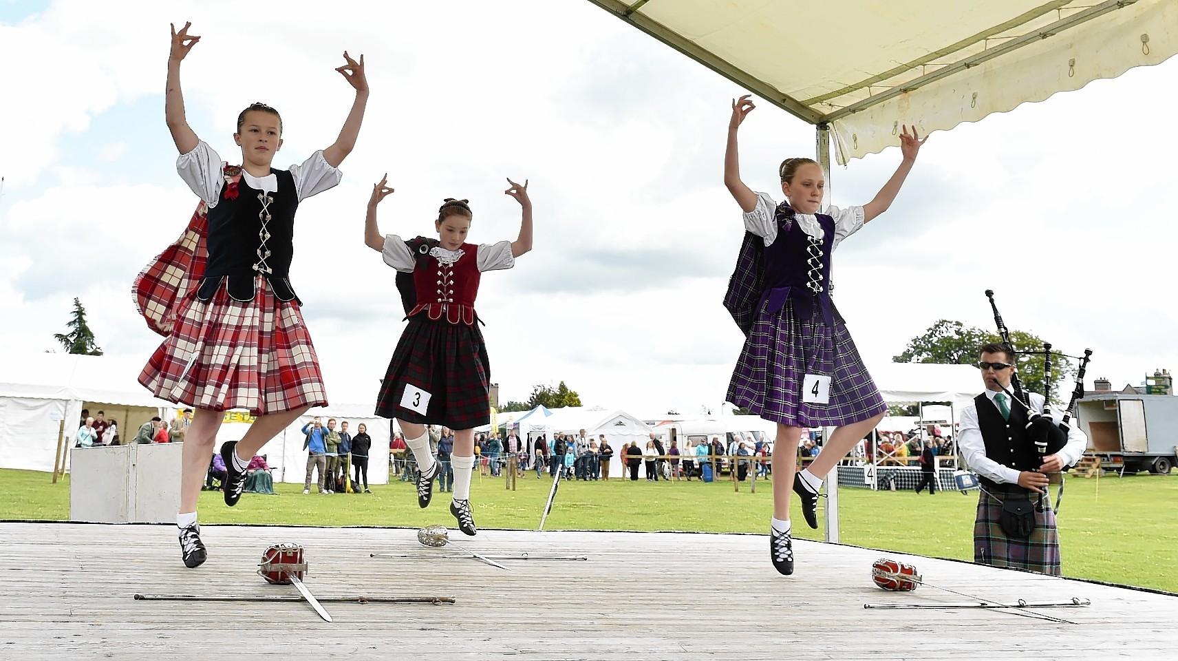 Aboyne Highland Games - Dancers compete. Picture by COLIN RENNIE