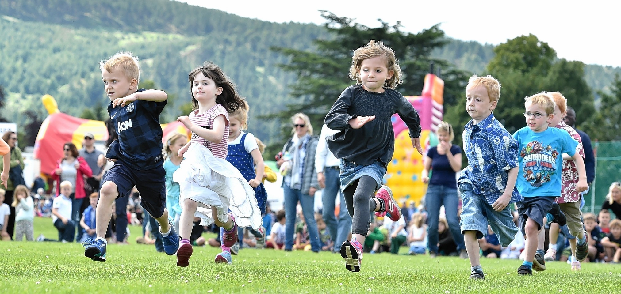 Aboyne Highland Games - The children's race. Picture by COLIN RENNIE