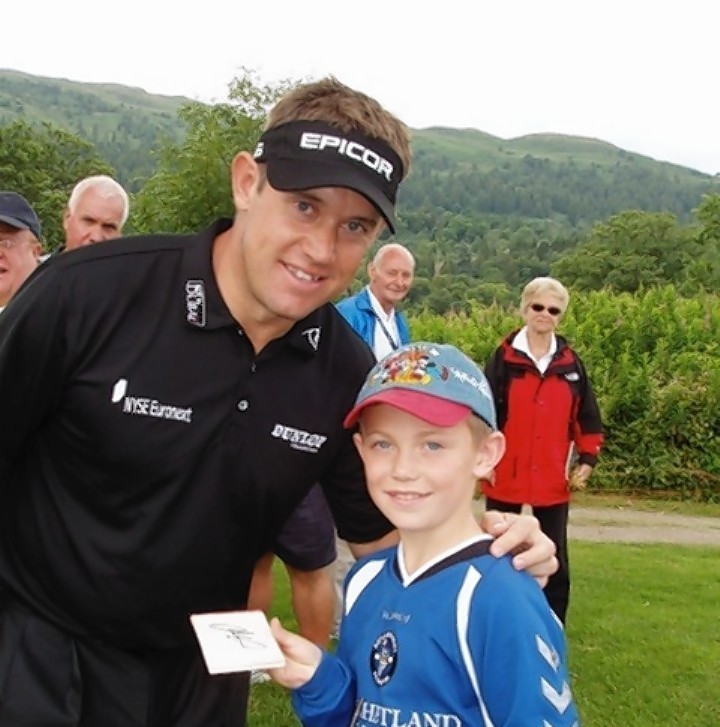 Andrew meets Lee Westwood for the first time at the Scottish Open in 2008