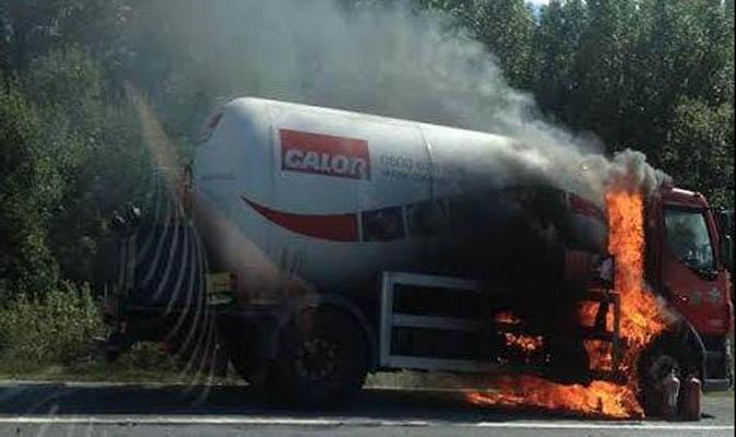 The propane tanker fire on the M56