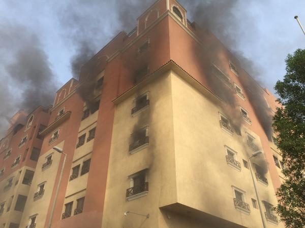 There are reports of up to six dead as a result of the fire in Saudi Arabia