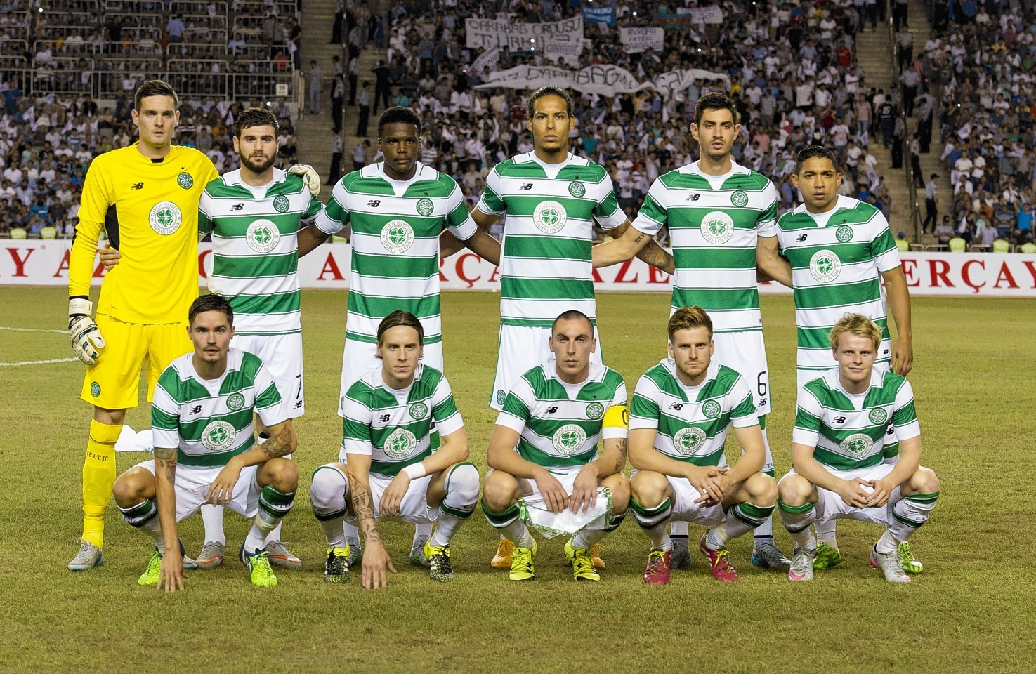 The Celtic starting 11 on their last European outing, against Qarabag
