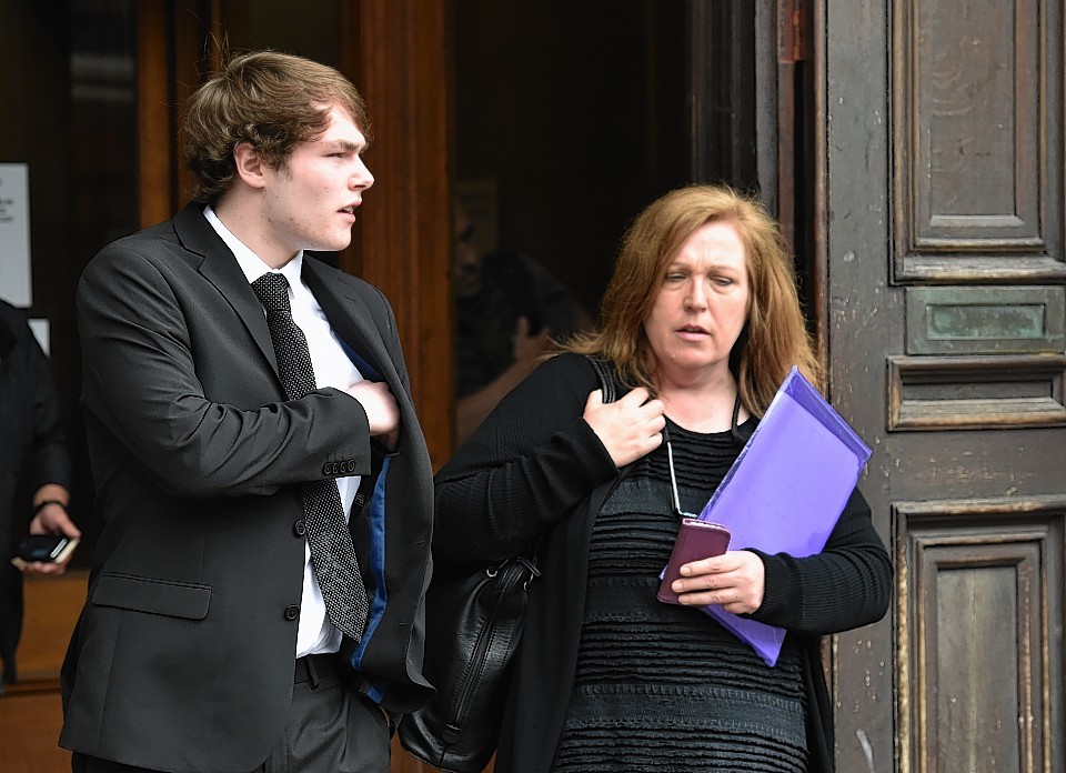 Bryn Sloan outside court