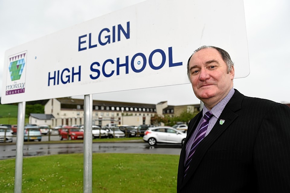 Councillor John Divers by Elgin High School