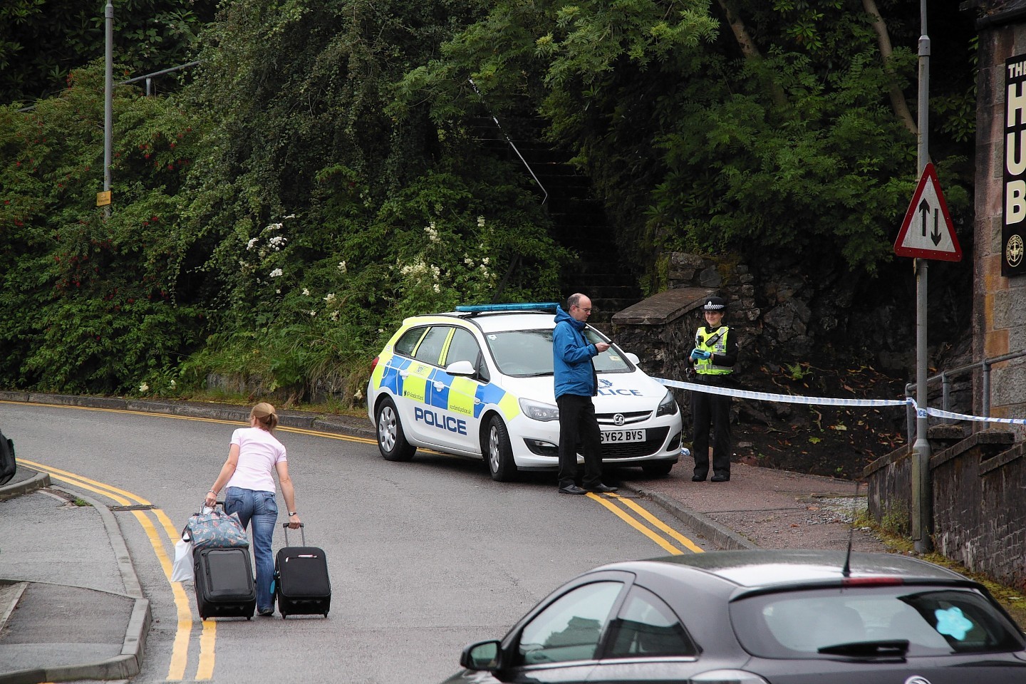 Police in the area of Fort William where the woman was found