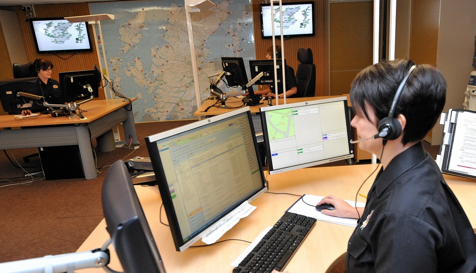 The fire service's former Inverness control room