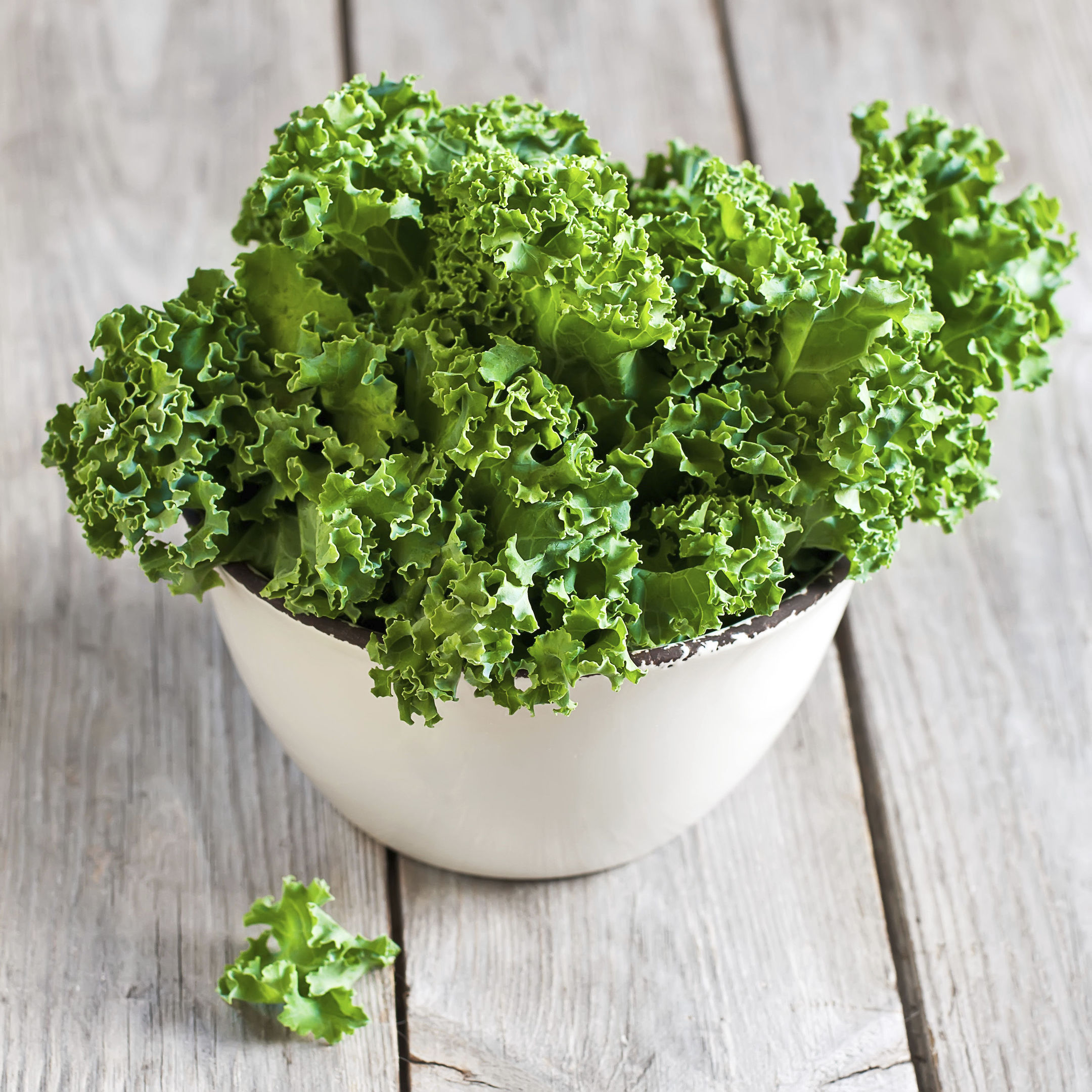 A bowl of kale