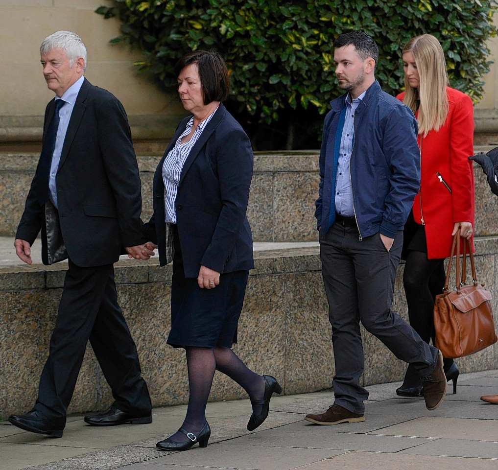 Karen Buckley's parents arrive in court