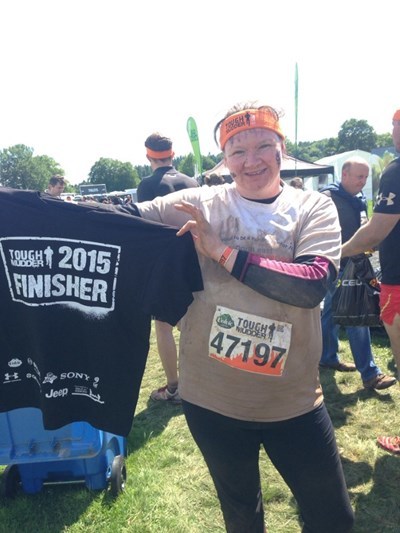 Kerry Mackenzie completed the Tough Mudder at Drumlanrig Castle