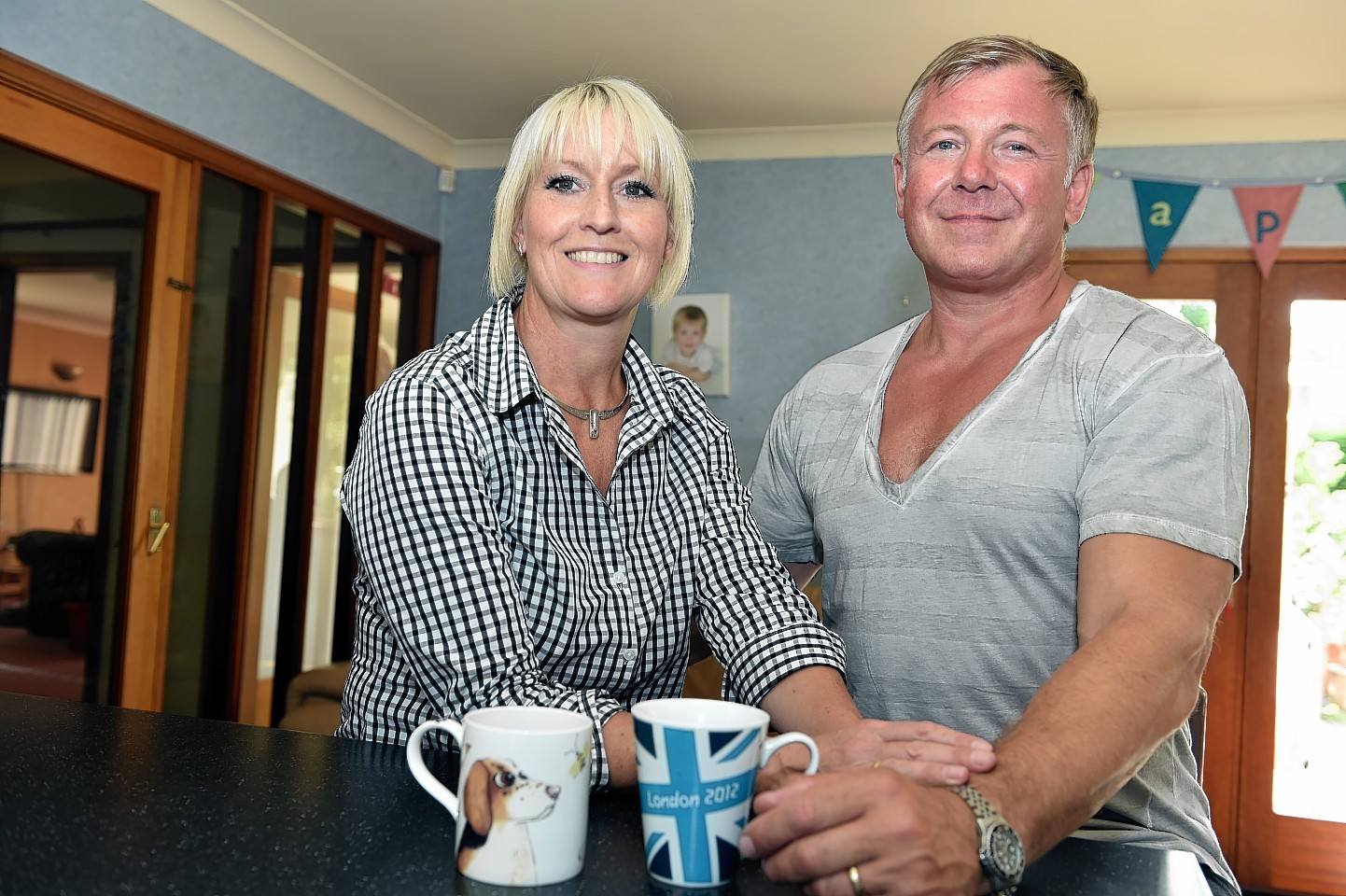 Kate and Lee Sansum at their home in Elgin.
Picture by Gordon Lennox.