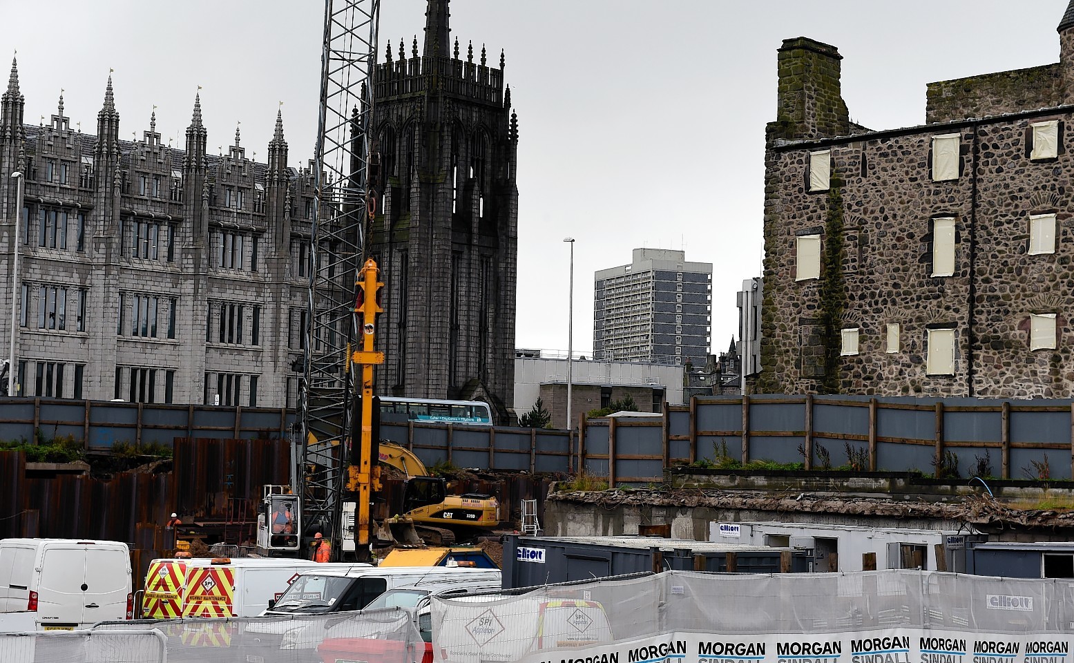 The Marischal Square development site. Picture by Kami Thomson
