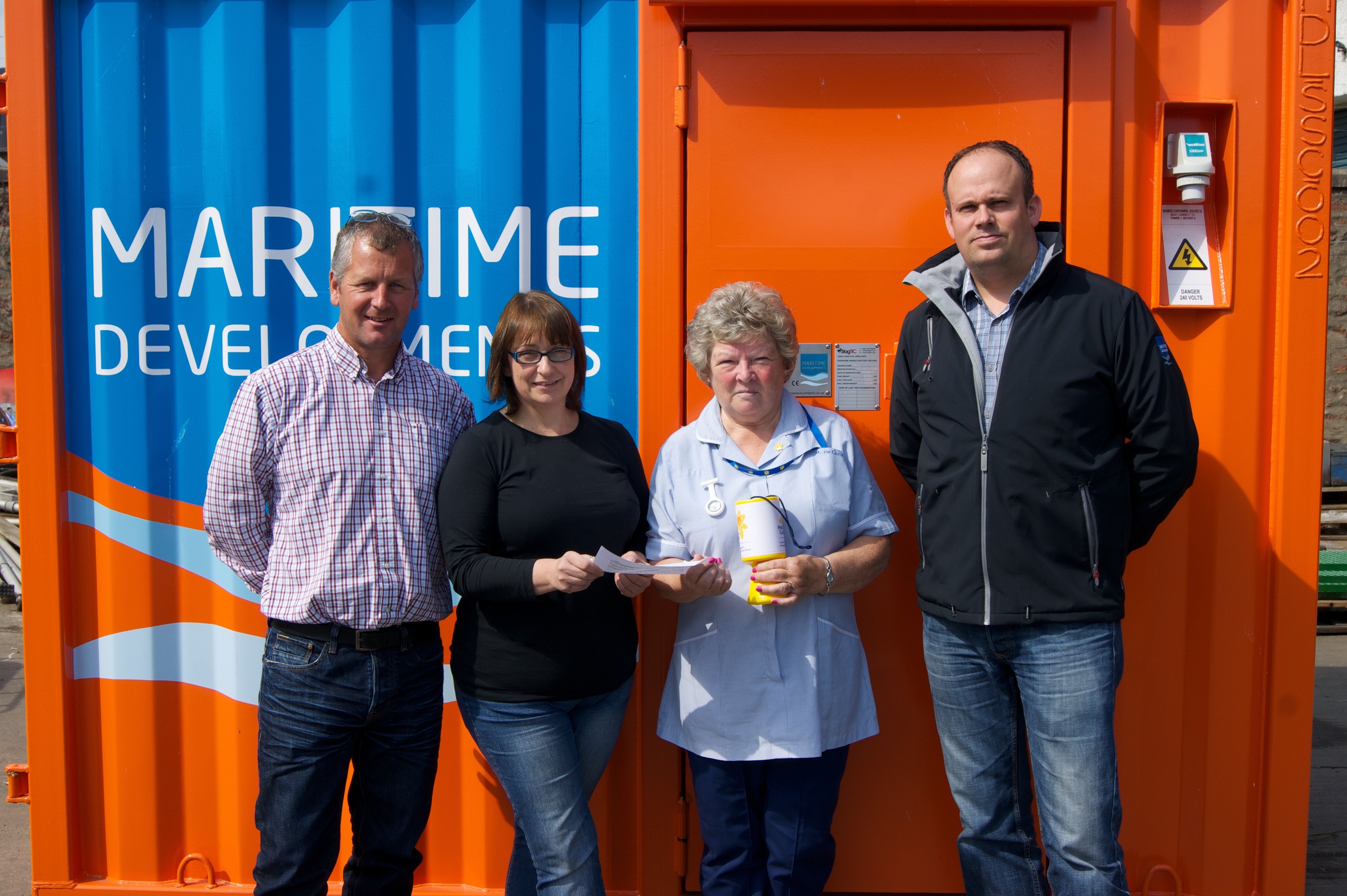 Maritime Development's Peterhead office raised over £1,400