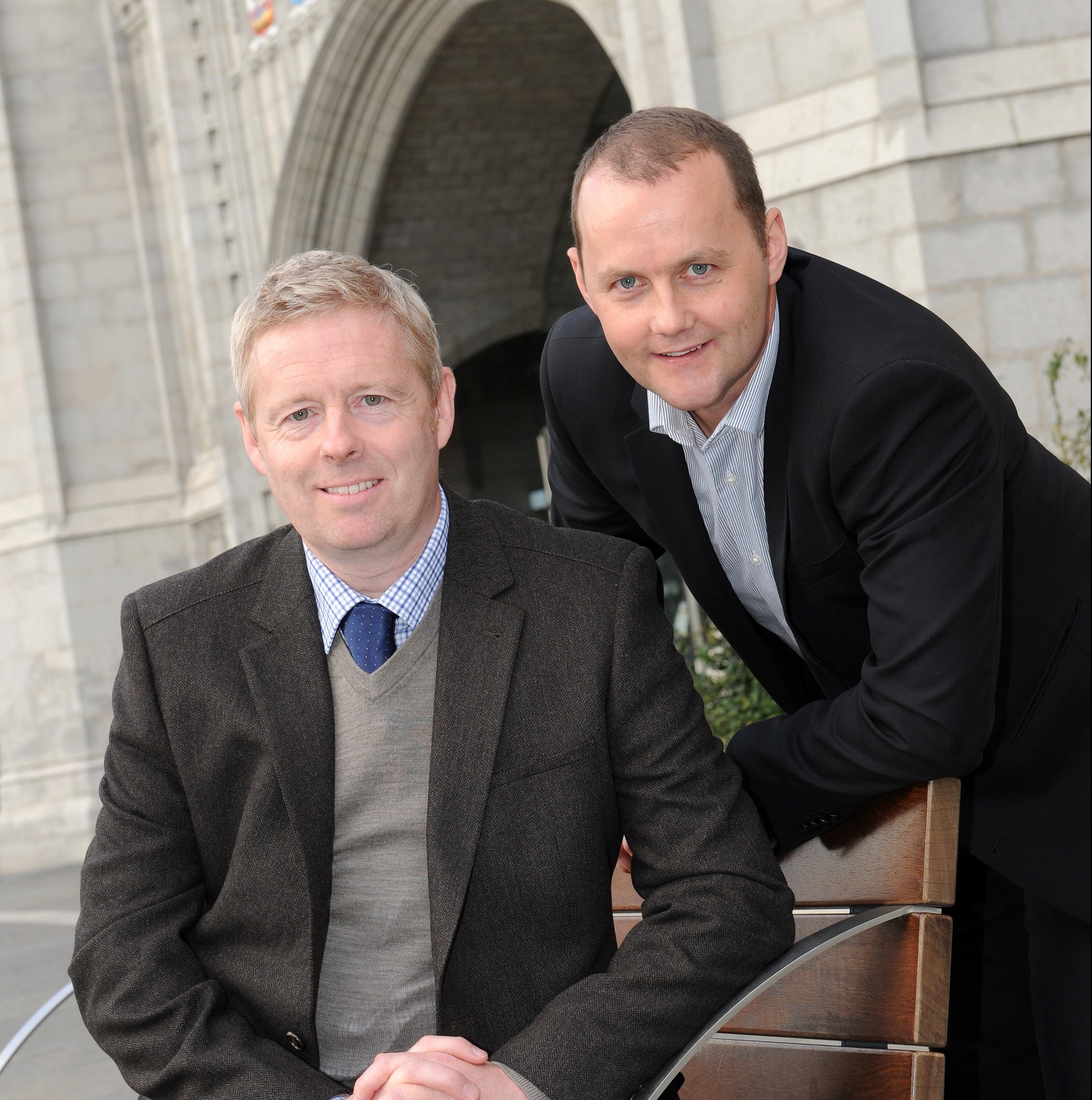 Rory McEwan, left, and Wayne Mackay, directors of Orca, which has been taken over by telecoms firm Arrow.