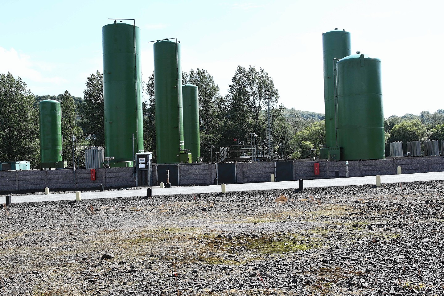 The gas storage tanks on Lochavullin Road, Oban. Picture Kevin Mccglynn