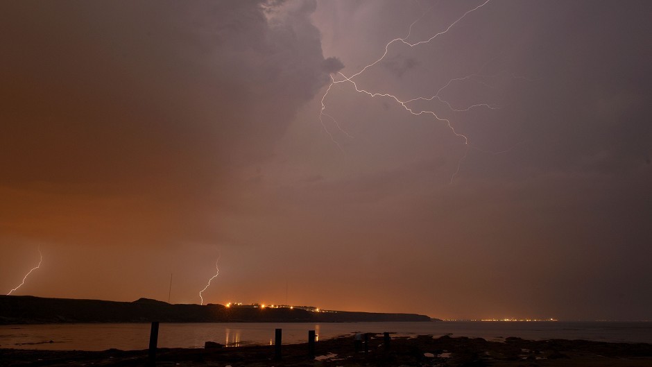 Thunderstorms are forecast across the north and north-east of Scotland.