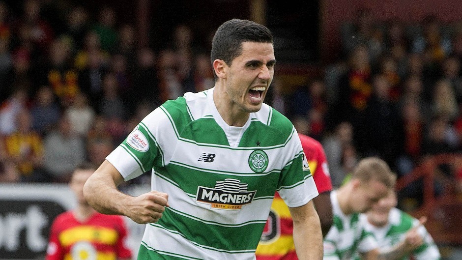 Tom Rogic was on target for Celtic in the first half.