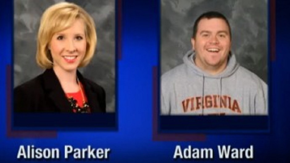 Screenshot from WDBJ-TV7, in Roanoke, of reporter Alison Parker and photographer Adam Ward (WDBJ-TV7/AP)