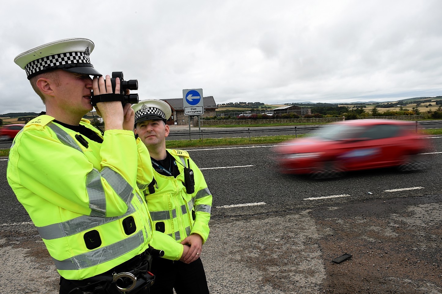 Patrol with Police Scotland Aberdeenshire roads policing department, about the work they do catching some of the worst speeders in the north-east on the A96