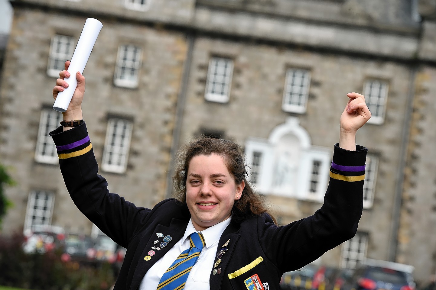 Robert Gordon's College pupil Alice Jaspars celebrates good results
