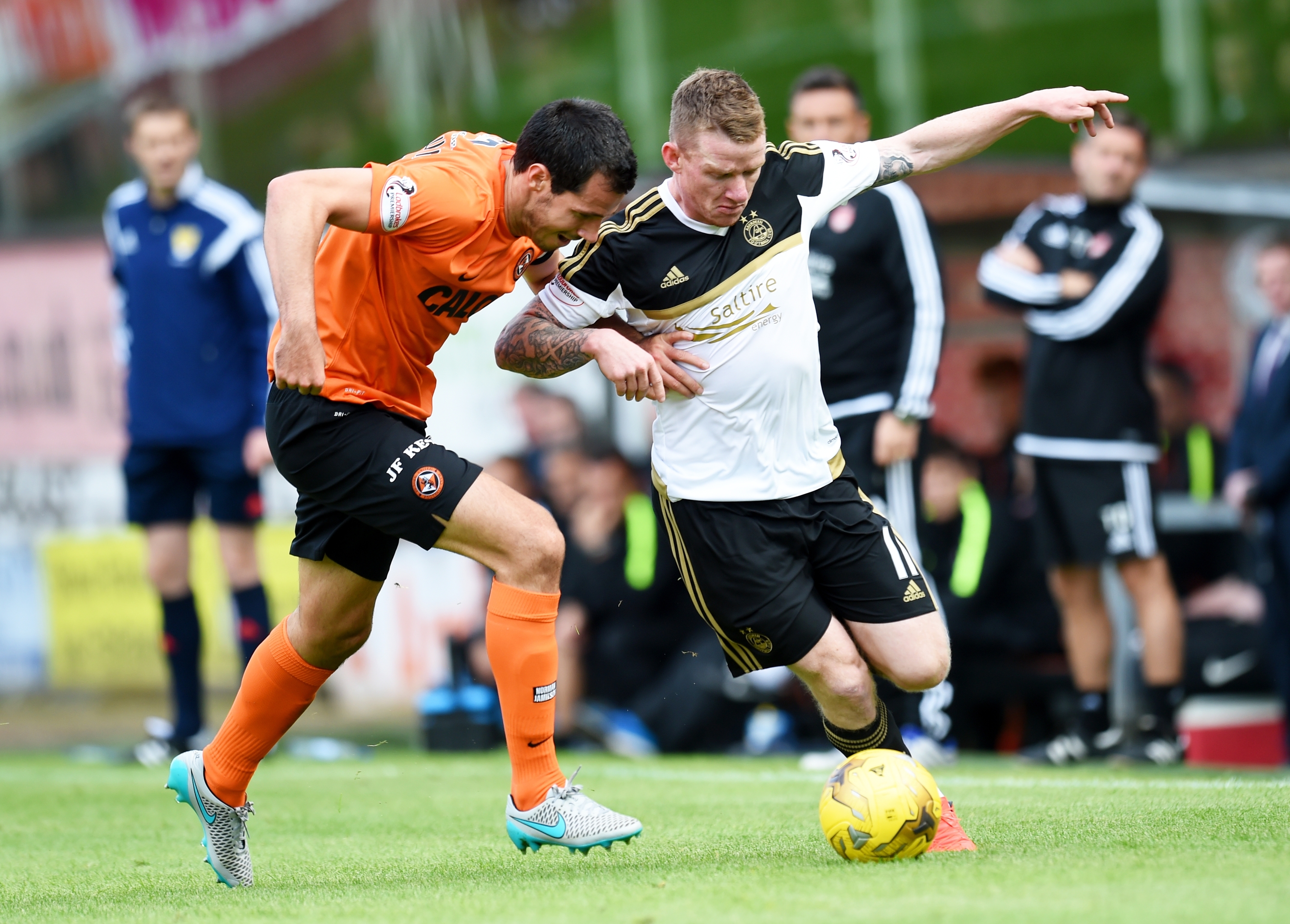 The battle between  Ryan McGowan and  Johnny Hayes was one of the highlights of the game