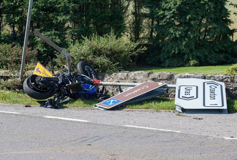 Scene of the accident on A92