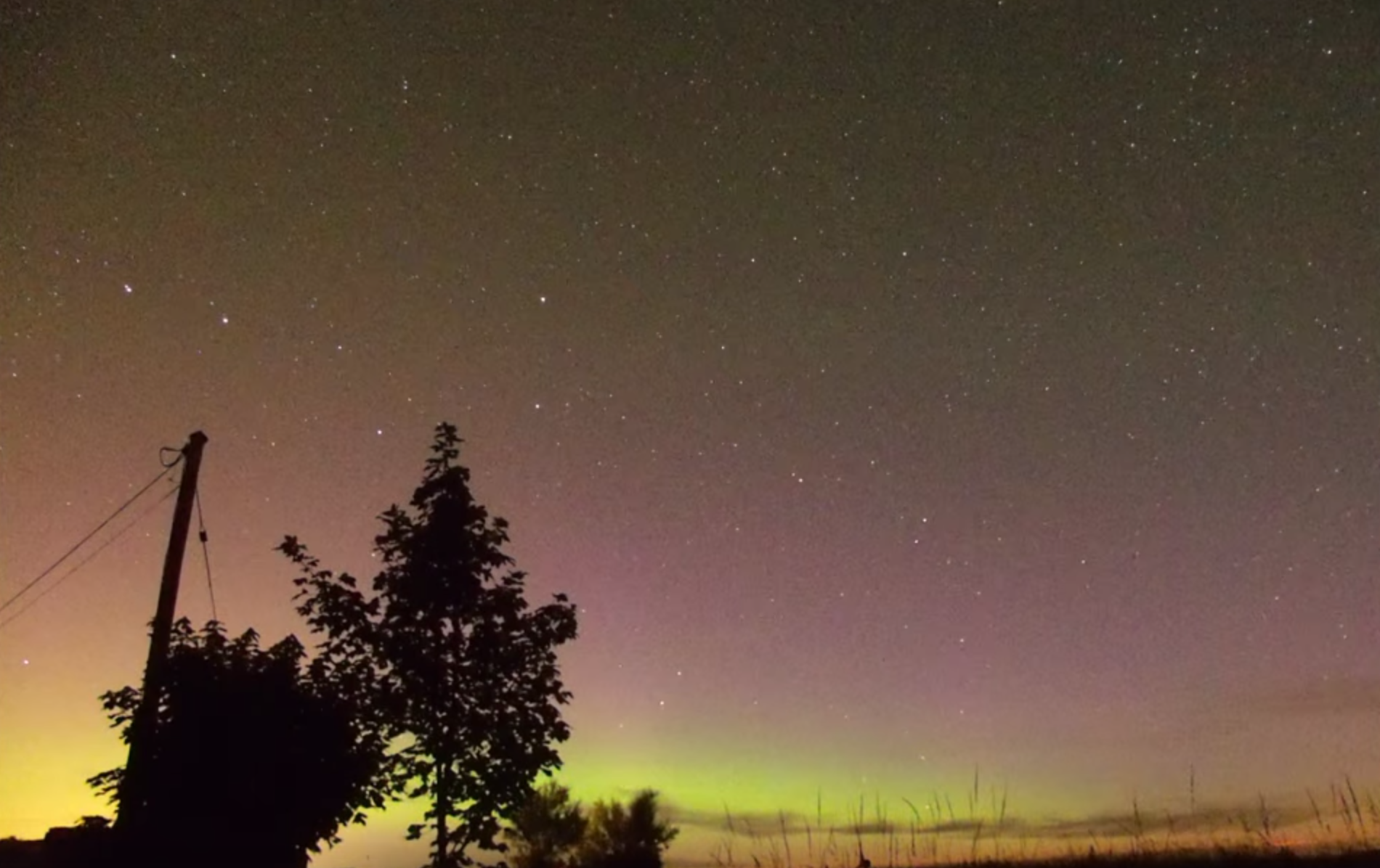 Fraserburgh Northern Lights and meteor shower