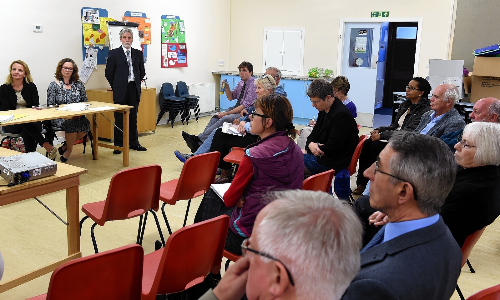 A public meeting on the use of the former court building in Stonehaven. Picture: Jim Irvine.