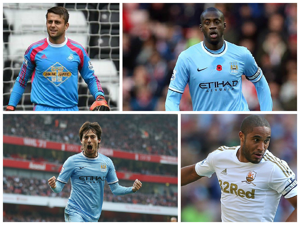Swansea and Manchester City player play a rather big role in this week's team, with  Swans duo Fabianski, and Willams joining Toure and Silva of City in the team