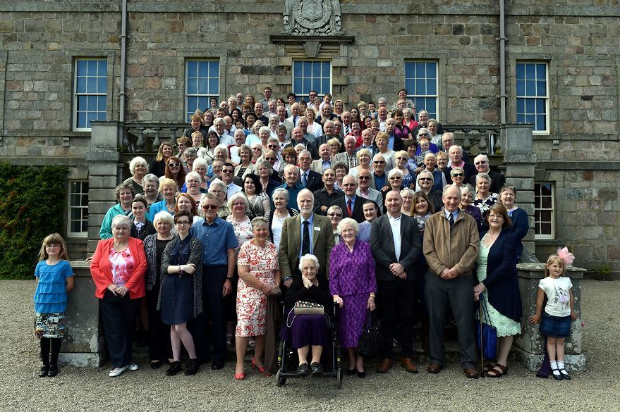 The 'Haddo Babies' and their families at the special anniversary event