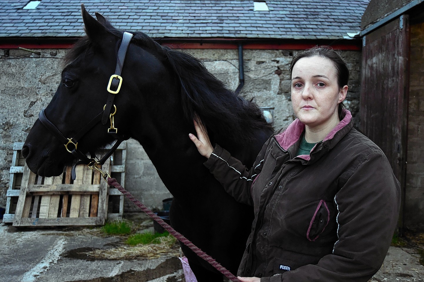 Zoe Wright with Kintyre, Blaze's field companion