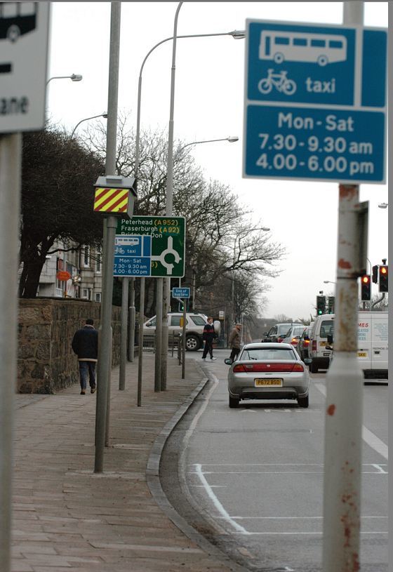 Bus lane cameras in Aberdeen